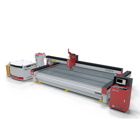 WaterJet Granit Mermer Tezgah Kesme Sintered Taş Makinesi 