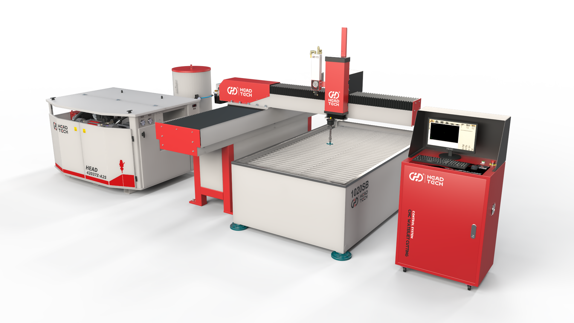 3 eksen 1000*2000mm küçük su jeti kesici