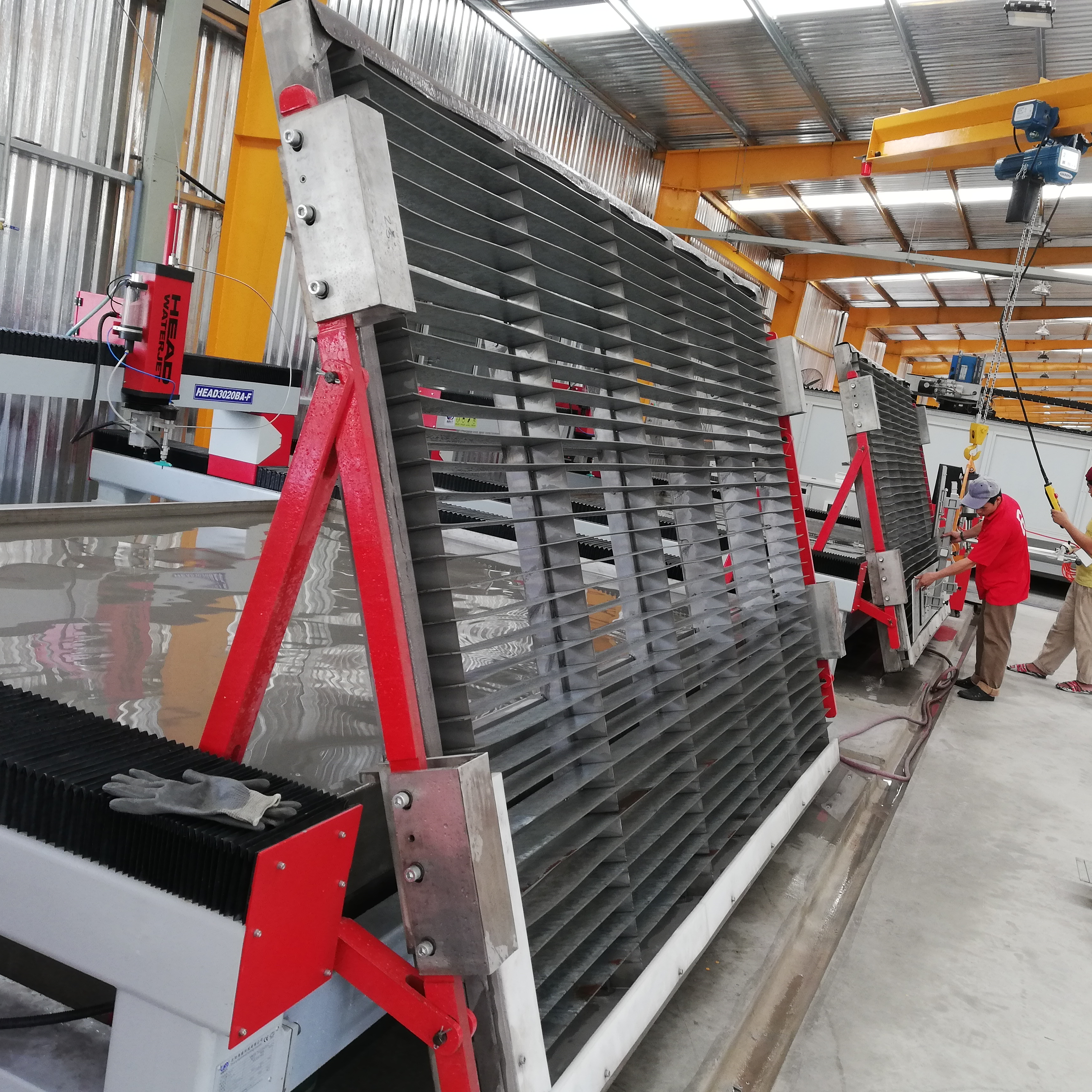 WaterJet Kesme Makinesi Yükleme Sistemi