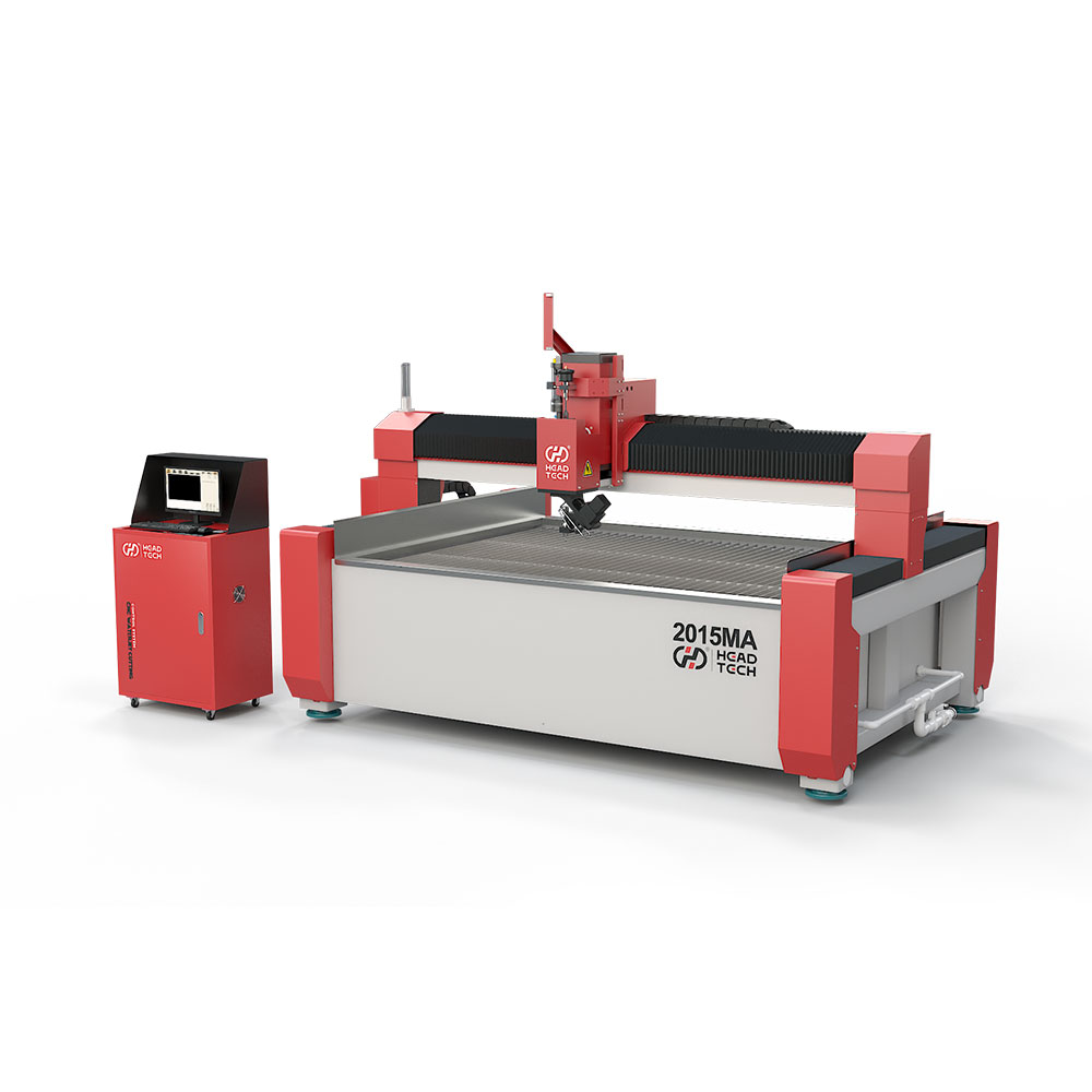 Kafa 5 Eksen 2000*1500mm Monoblock WaterJet Kesme Makinesi 