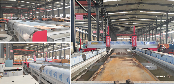 Su jeti kesme makinesi