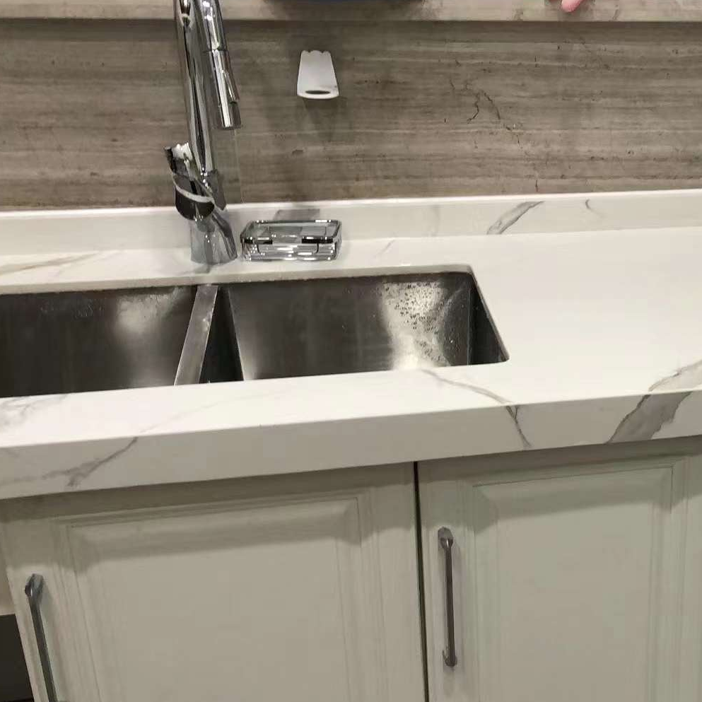 WaterJet Granit Mermer Tezgah Kesme Sintered Taş Makinesi 