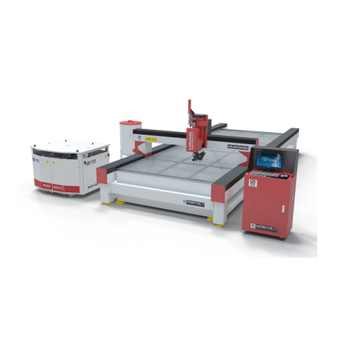 5 Eksen 2000*6000mm Gantry Tipi Su Jeti Kesme Makinesi 