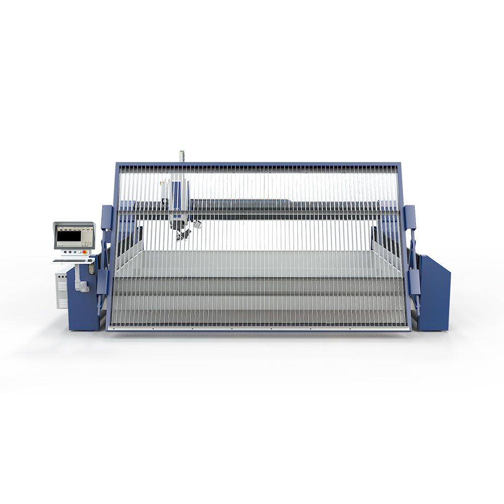 2025 Yeni Tasarım 5 Eksen Kafası 4000*2000mm Su Jeti Kesme Makinesi 