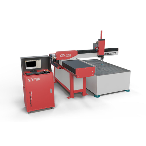3 Eksen 1000*2000mm Karbon Çelik Sac Metal Su Jeti Kesme Makinesi