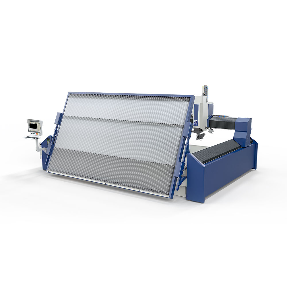 2025 Yeni Tasarım 5 Eksen Kafası 4000*2000mm Su Jeti Kesme Makinesi 